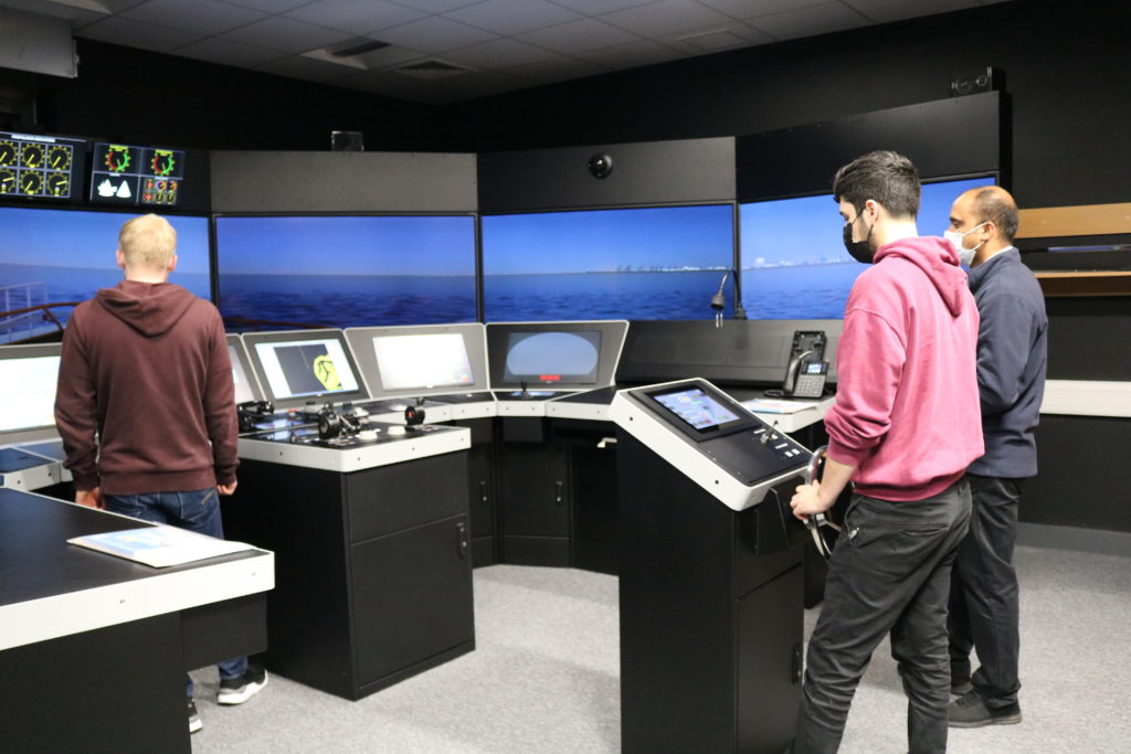 Students at the launch event of East Coast College's Maritime Deck Cadet programme.