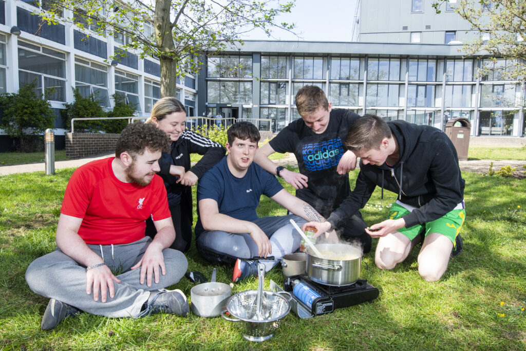 Foundation and Progression students from the Great Yarmouth campus preparing for their Duke of Edinburgh charity walk. Photo East Coast College